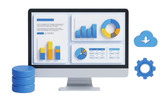 Data Analytics Dashboard Graphic